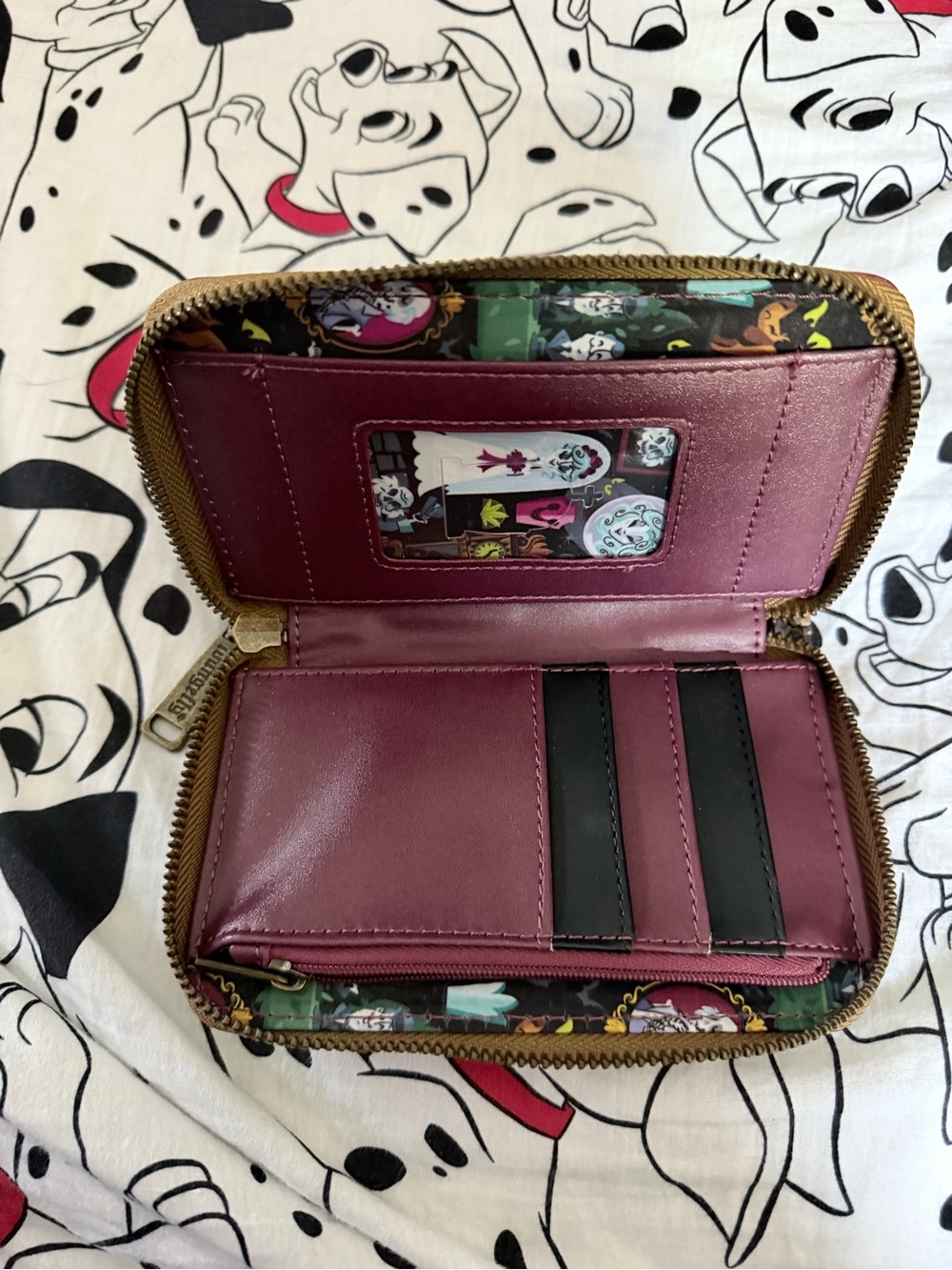 Loungefly Haunted Mansion Stretching room mini backpack and wallet - Picture 4 of 5